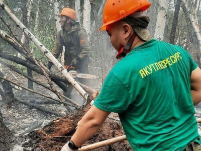В Якутии набрали новых 450 лесопожарных
