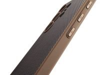 Чехол Pitaka PIN Button для Galaxy S25 Ultra кевлар коричневый