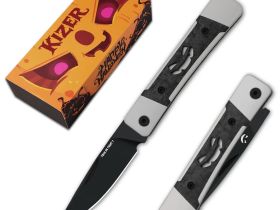 Складной нож Kizer Little Grand, сталь Nitro-V, рукоять алюминий/карбон