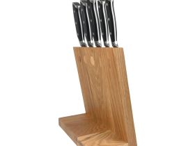 Подставка для ножей магнитная Woodinhome KS002LSON, дуб