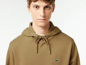 Мужское худи Lacoste классического кроя с флисом