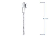 Пусеты из белого золота с бриллиантами э4701пс02203580