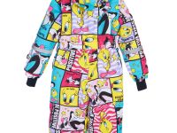 Комбинезон текстильный с полиуретановым покрытием для девочек