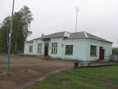 Памятное место, где 14 февраля 1942 г. партизанами 5-ой Ворговской бригады был разгромлен крупный гарнизон гитлеровцев