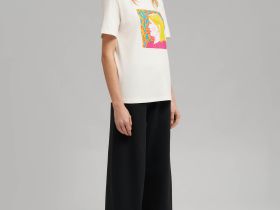 Футболка свободного кроя из хлопкового джерси