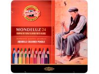 Набор карандашей акварельных Koh-I-Noor "Mondeluz" 24 цв в металле