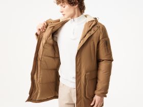 Мужская утеплённая парка Lacoste с капюшоном