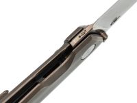 Складной нож Bestech VK-Kuze, сталь Magnacut, рукоять титан, серый