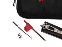 Автоматический нож Daggerr Кощей, сталь D2, рукоять алюминий черный, фронтальный выкидной нож