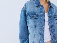 Джинсовая куртка-рубашка оверсайз, Синий