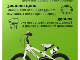 Детский велосипед Royal Baby Freestyle 14, год 2024, цвет Белый