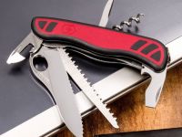 Нож перочинный Victorinox Forester One Hand, сталь X50CrMoV15, рукоять нейлон, красно-черный