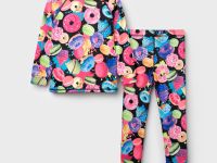 Термокомплект трикот. для девочек: фуфайка (футболка) с длин. рук, брюки для эпизод. использования