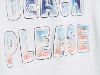 Футболка с объёмным принтом для мальчиков, Бежевый