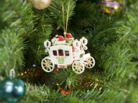 Игрушка деревянная "IDH Center" Карета крытая 3020 Santa