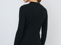 Кардиган в рубчик, Черный