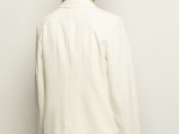 Однобортный жакет с добавлением льна