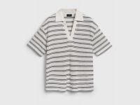 Трикотажное поло из вискозы, Бежевый