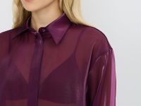 Блузка из органзы, Фиолетовый