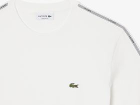 Мужская хлопковая футболка Lacoste стандартного кроя
