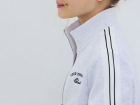 Толстовка на молнии для девочек, Белый