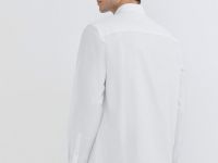 Рубашка из структурной ткани, Белый