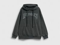 Худи с принтом для мальчиков, Серый