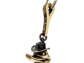 Брелок Утка, бронза