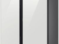 Холодильник Samsung Side-by-Side с автоматически открывающимися дверьми, 646 л Белое стекло