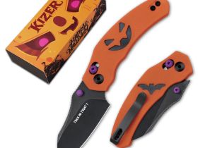 Нож Kizer Halloween Mini Bulldog, сталь Nitro-V, рукоять G10