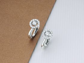 Серьги из белого золота с бриллиантами э0901сг04202642