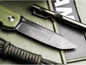 Складной нож Boker Tac-Master, сталь Nitro-V, рукоять микарта, зеленый