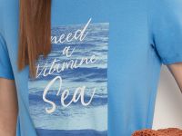 Футболка прямого кроя с принтом