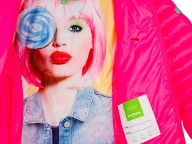 Куртка текстильная с полиуретановым покрытием для девочек