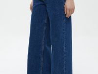 Широкие джинсы с высокой посадкой