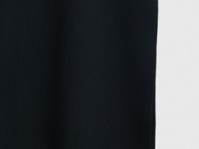 Вязаное платье в рубчик с горловиной-стойкой, Черный