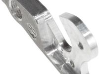 Держатель заднего переключателя &quot;петух&quot; Meta №48 фрезерованный (серебристый)