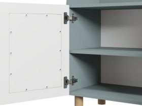 Стеллаж Линдо 80x171 Серо-зеленый