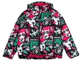 Куртка текстильная с полиуретановым покрытием для девочек