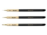 Кисть синтетика колонок имитация №2 плоская Roubloff "Миниатюра" ручка скошенная утолщенная