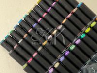 Набор маркеров акриловые металлик, двусторонние Languo, 48 цветов