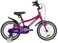 Детский велосипед Novatrack Katrina 16 V-Brake, год 2025, цвет Красный-Фиолетовый