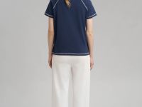 Футболка slim fit из хлопкового джерси