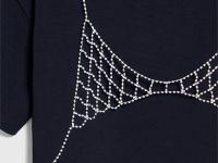 Футболка с цепью для девочек, Черный