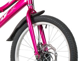 Детский велосипед Foxx Jasmine 20 Disc, год 2026, цвет Красный-Розовый