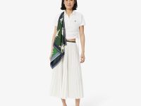 Длинная плиссированная юбка Lacoste с эластичной талией