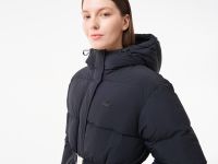 Женский длинный пуховик Lacoste с поясом