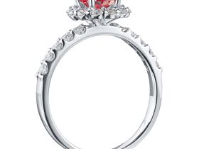 Кольцо из белого золота э4012кц06165300_pink