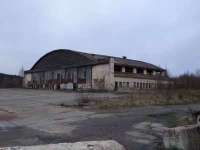 Ангар для гидросамолетов на полуострове Касинханта, 1938-1939 гг.