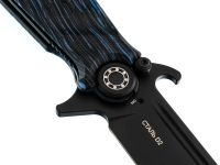 Складной нож НОКС Финка-М, сталь D2, рукоять G10 черно-синяя